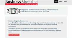 Desktop Screenshot of businessmagazinecenter.com